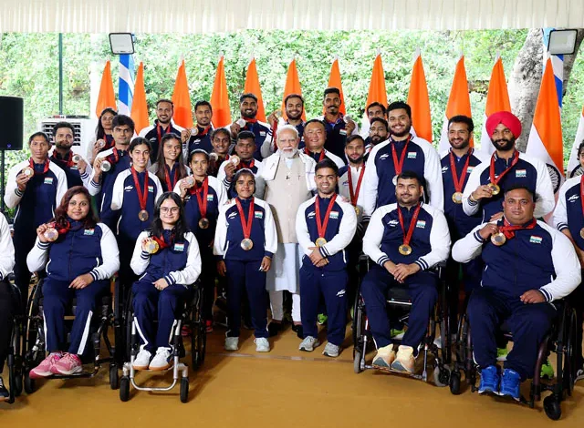 Prime Minister Narendra Modi met the Indian athletes who achieved historic success at the Paris Paralympics 2024 and lauded their achievements.