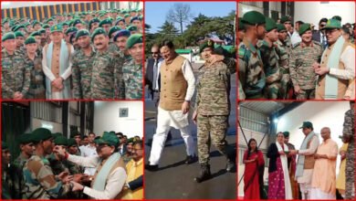 CM Dhami celebrated Diwali with brave soldiers in Pauri, praised the bravery of the soldiers