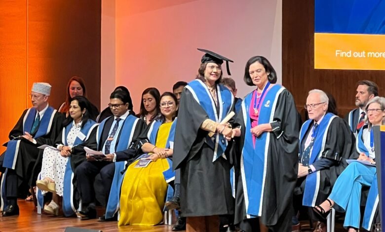 Dr. Sumita Prabhakar received the prestigious RCOG Fellowship award, became India's first female doctor
