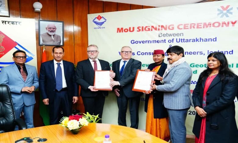 Uttarakhand: Agreement with Icelandic company Varkis for the development of geothermal energy