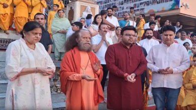Jai Shah performed Ganga Aarti with his family at Parmarth Niketan, took spiritual guidance from Swami Chidananda