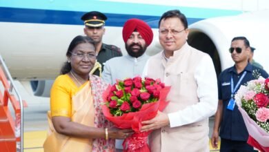 President Draupadi Murmu received a grand welcome on her arrival in Uttarakhand, Governor and Chief Minister expressed their respect